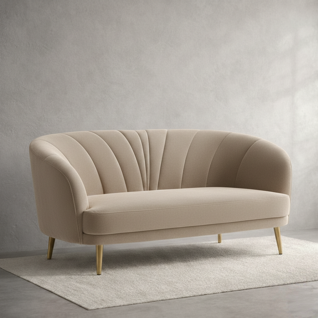 Marbella Scallop-Back Loveseat - Image 4
