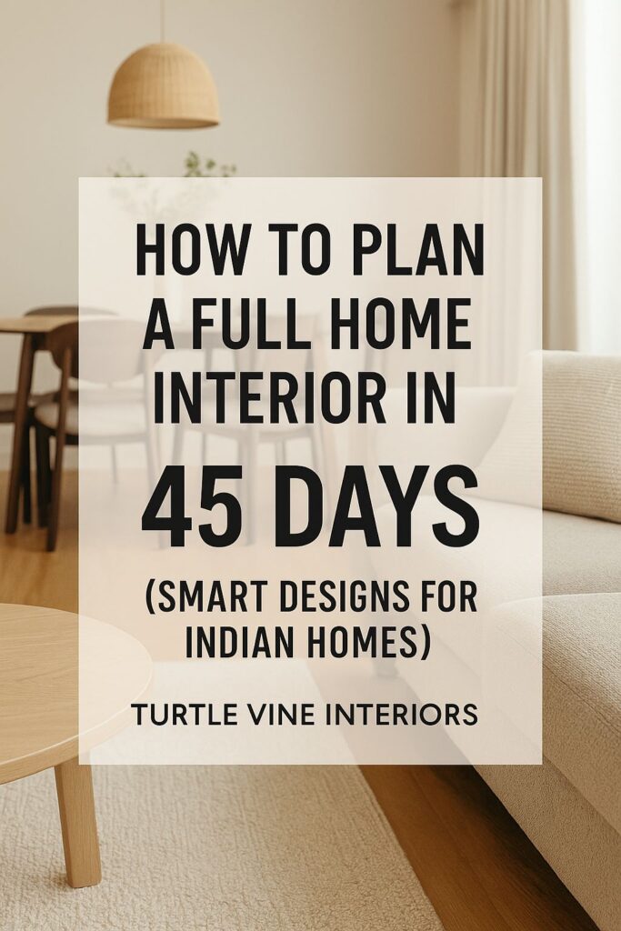 Full Home Interior in 45 days